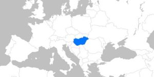 Landkarte Ungarn Europa